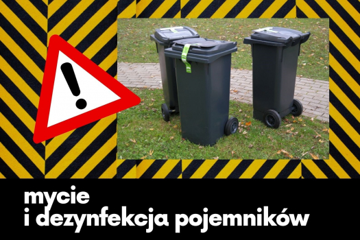 Komunikat dot. mycia i dezynfekcji pojemników