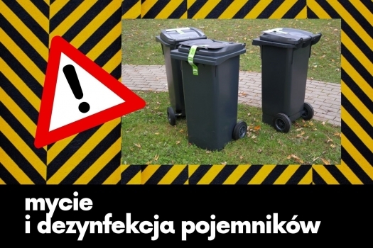 Mycie i dezynfekcja pojemników - grafik na kolejny tydzień