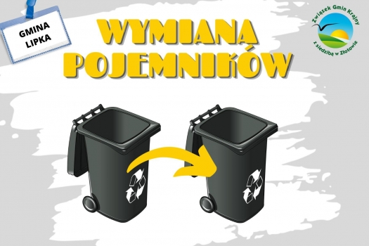 Wymiana pojemników w Gminie Lipka