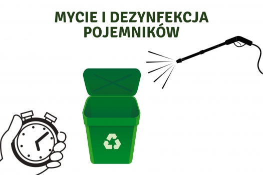 Mycie i dezynfekcja pojemników - informacja dla Mieszkańców