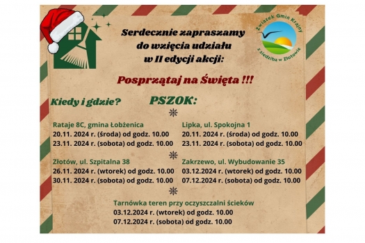 "Posprzątaj na święta" - Lipka, Rataje (Gmina Łobżenica)
