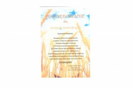 Podziękowanie