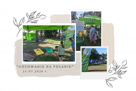 Stoisko edukacyjne Związku Gmin Krajny podczas „Gotowania na Polanie” w Zakrzewie – fotorelacja