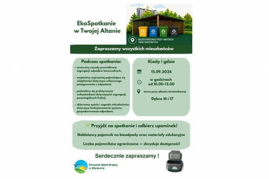 Miniatura EkoSpotkanie w Twojej altanie - 15.09.2026 r. Dębno